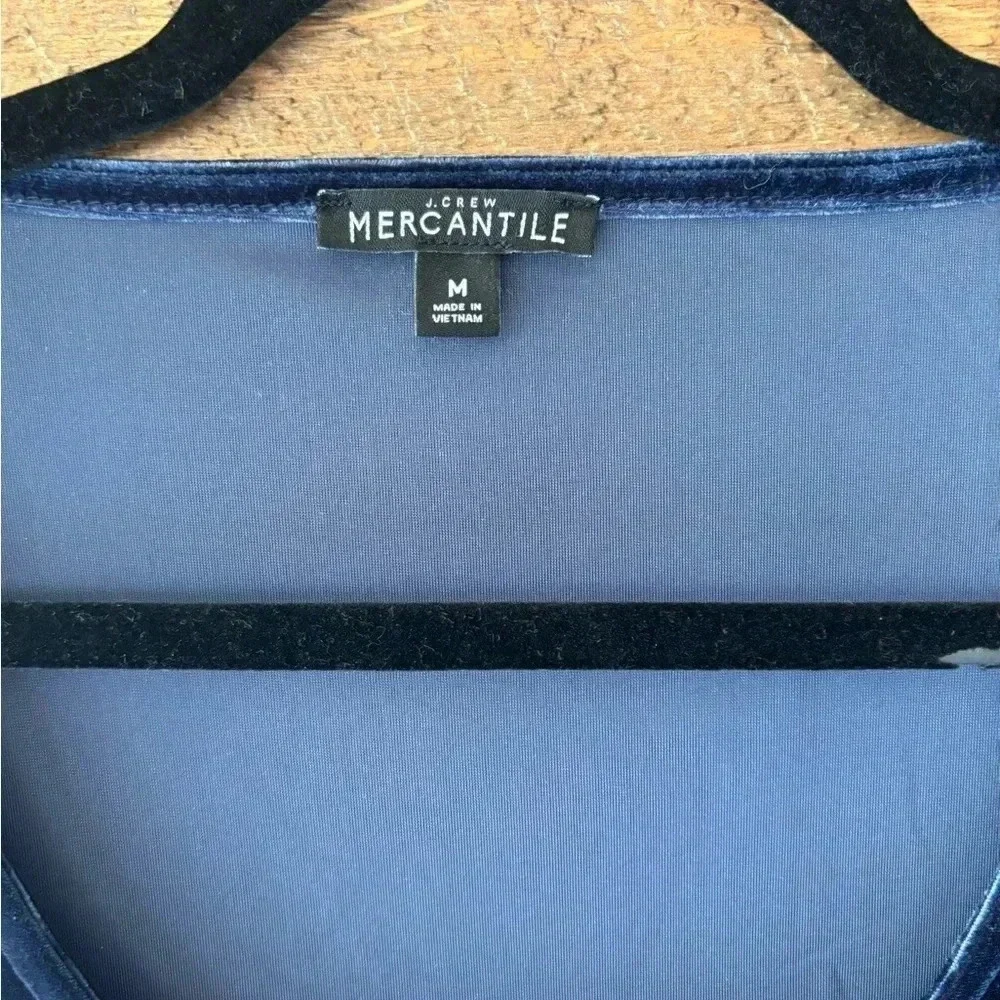 J Crew Mercantile Bodysuit M velour velvet preppy cozy holiday capsule fall 80s